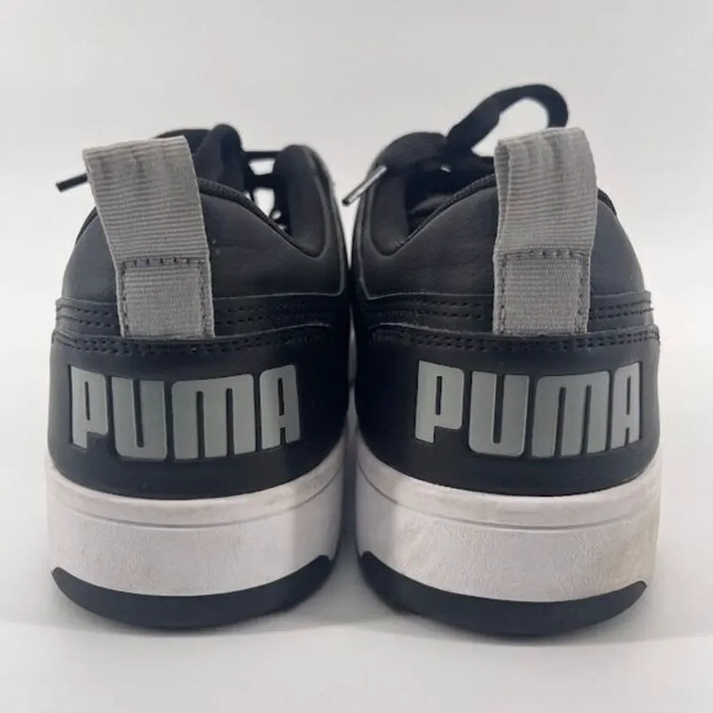 Puma Size 12 Men's Black Leather Sneakers‎ with SoftFoam Comfort Technology